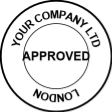 Trodat Printy 46019 Round — sample impression, 19×19 mm