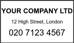 Trodat Printy 4941 — sample impression, 41×24 mm
